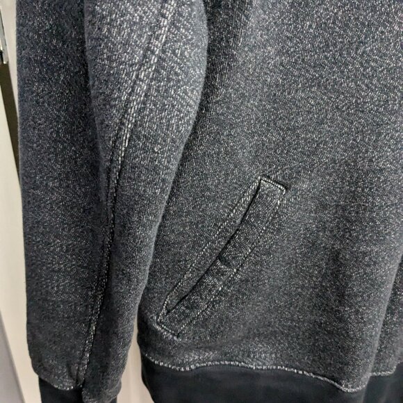 Nike Men's Hoodie Pullover Knit Sweater, Gray, Large, 100% Cotton, 1/4 Button - Picture 7 of 14